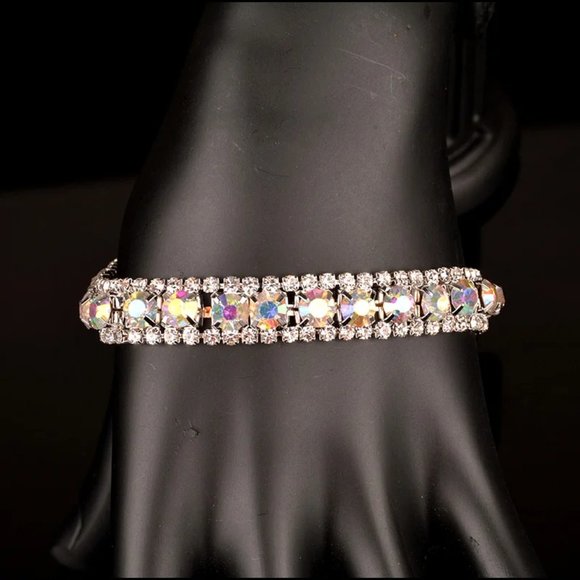 AB Crystal & Rhinestone Bracelet - Picture 4 of 4